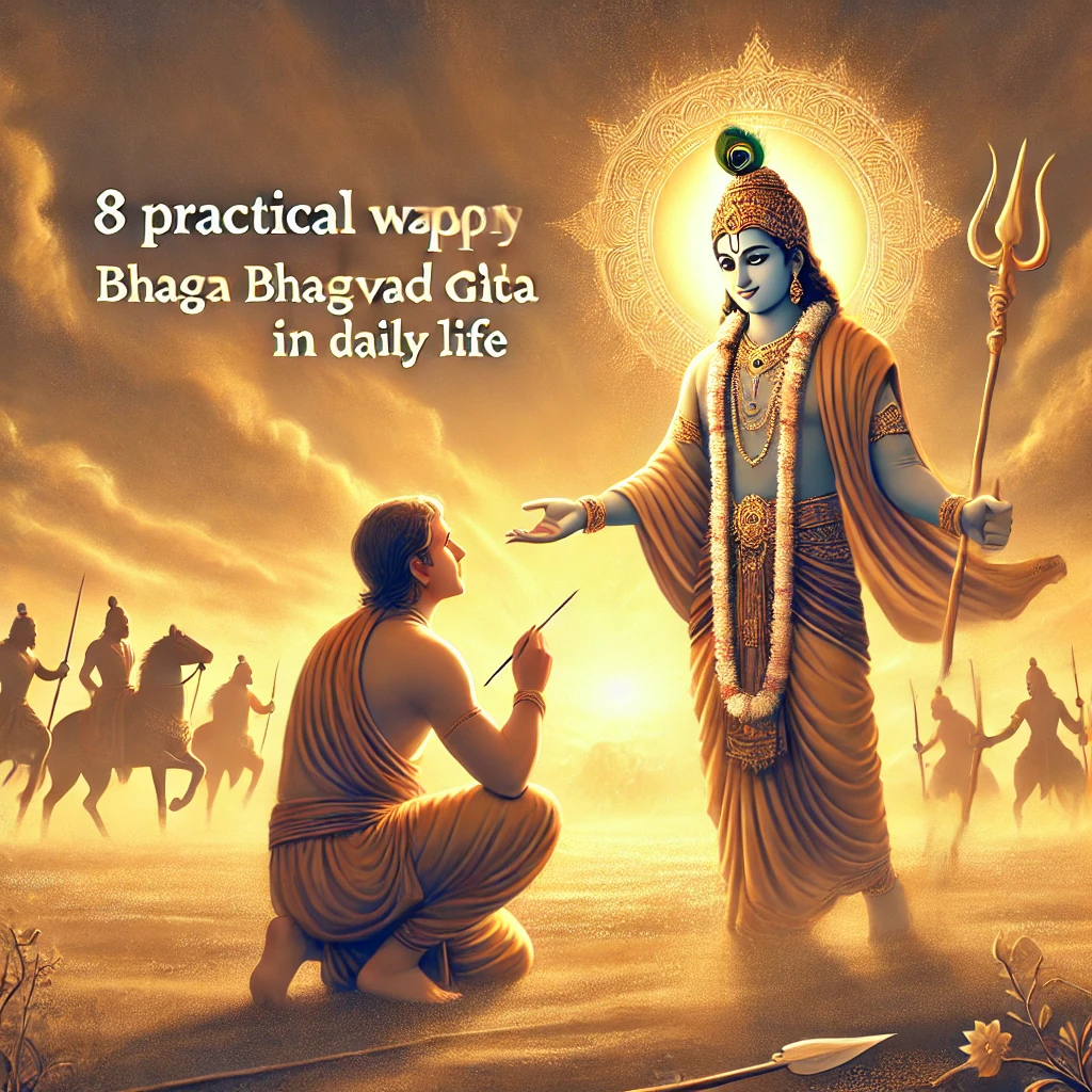 Read more about the article 8 Practical Ways to Apply Bhagavad Gita’s Wisdom in Daily Life